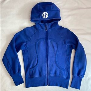Lululemon Blue Scuba Hoodie, Full Zip Size 10